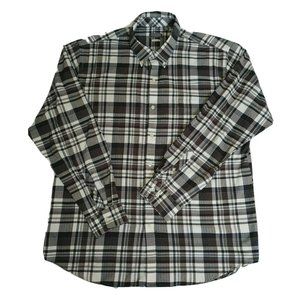 Van Heusen Men's Long Sleeve Shirt XL Button Down Classic Fit white red gray 17